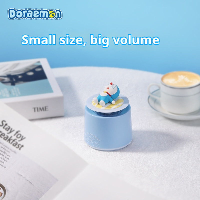 ลําโพงบลูทูธโดราเอมอนสไตล์ใหม่มินิแบบพกพาการ์ตูนสร้างสรรค์เดสก์ท็อปลําโพงขนาดเล็ก, ของขวัญวันเกิด