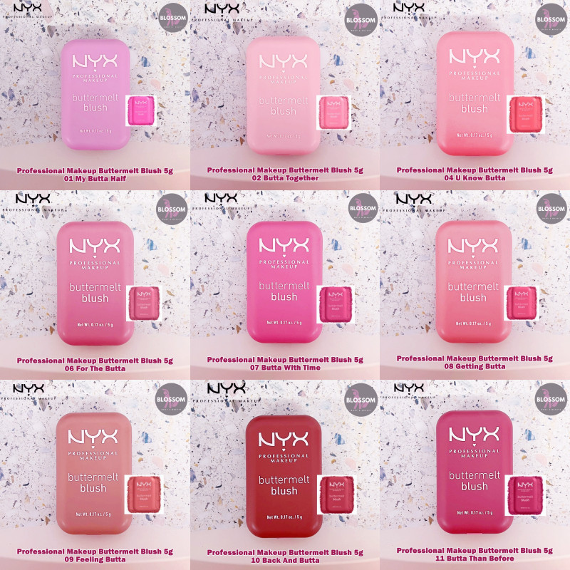 NYX - Professional Makeup Buttermelt Blush 5g บลัชออน เนื้อแมตต์ สูตรวีแกน ติดทนนาน