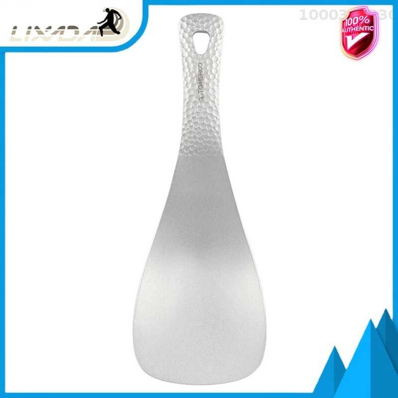Shipping】Lixada 【Fast Pure Titanium Rice Spoon Kitchen Household Titanium Alloy Spatula For Scoopin