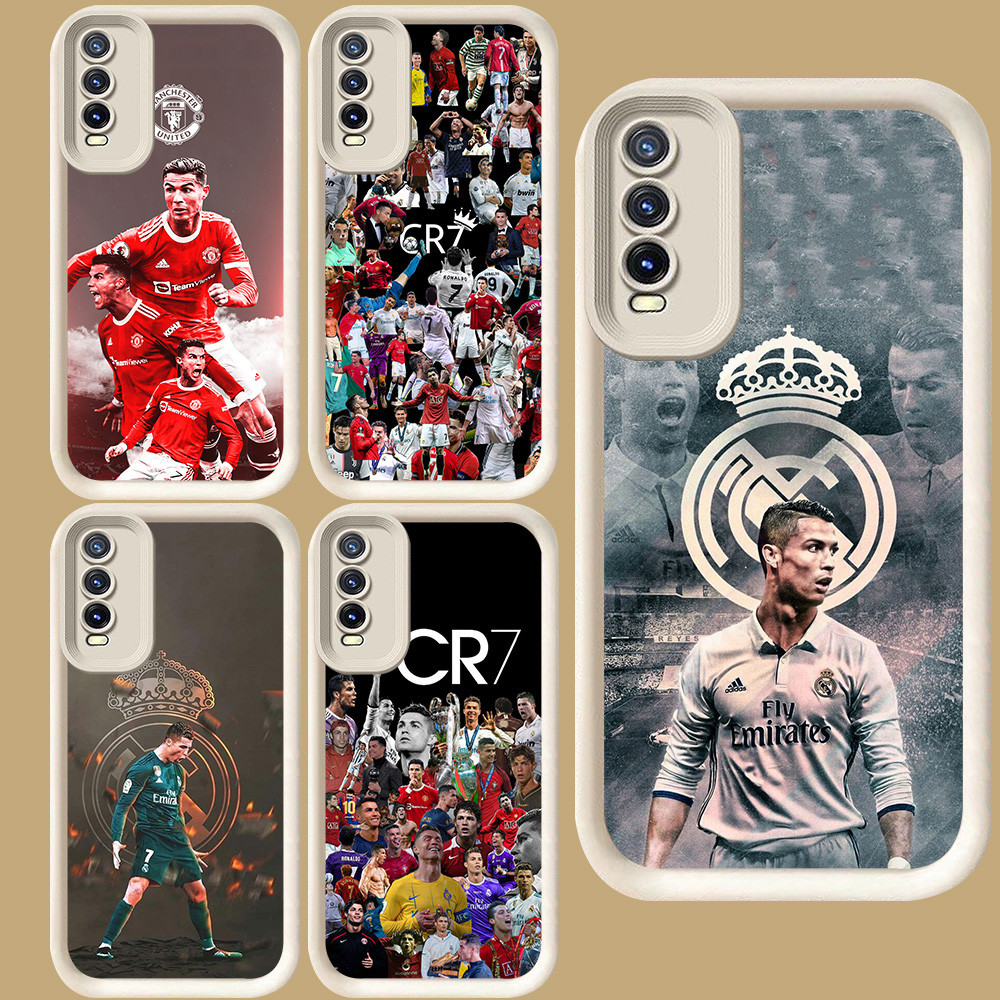 R6 CR7 Ronaldo Casing สําหรับ VIVO S1 Y11s Y20s Y20i Y12s Y83 Y66 Y20 V15 V19 Neo V17 Pro สีขาว