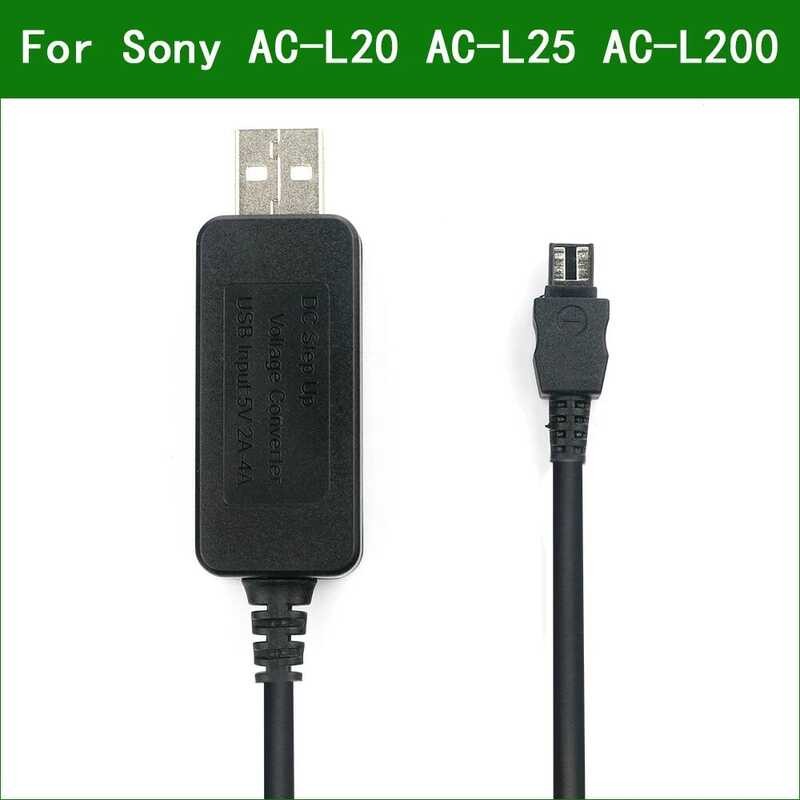 ▥ 5V USB Ac-L20 Ac-L25 Ac-L200 Power Adapter แหล่งจ่ายไฟสำหรับ Sony DSC Hx1 Hx100 Hx100v Hx200