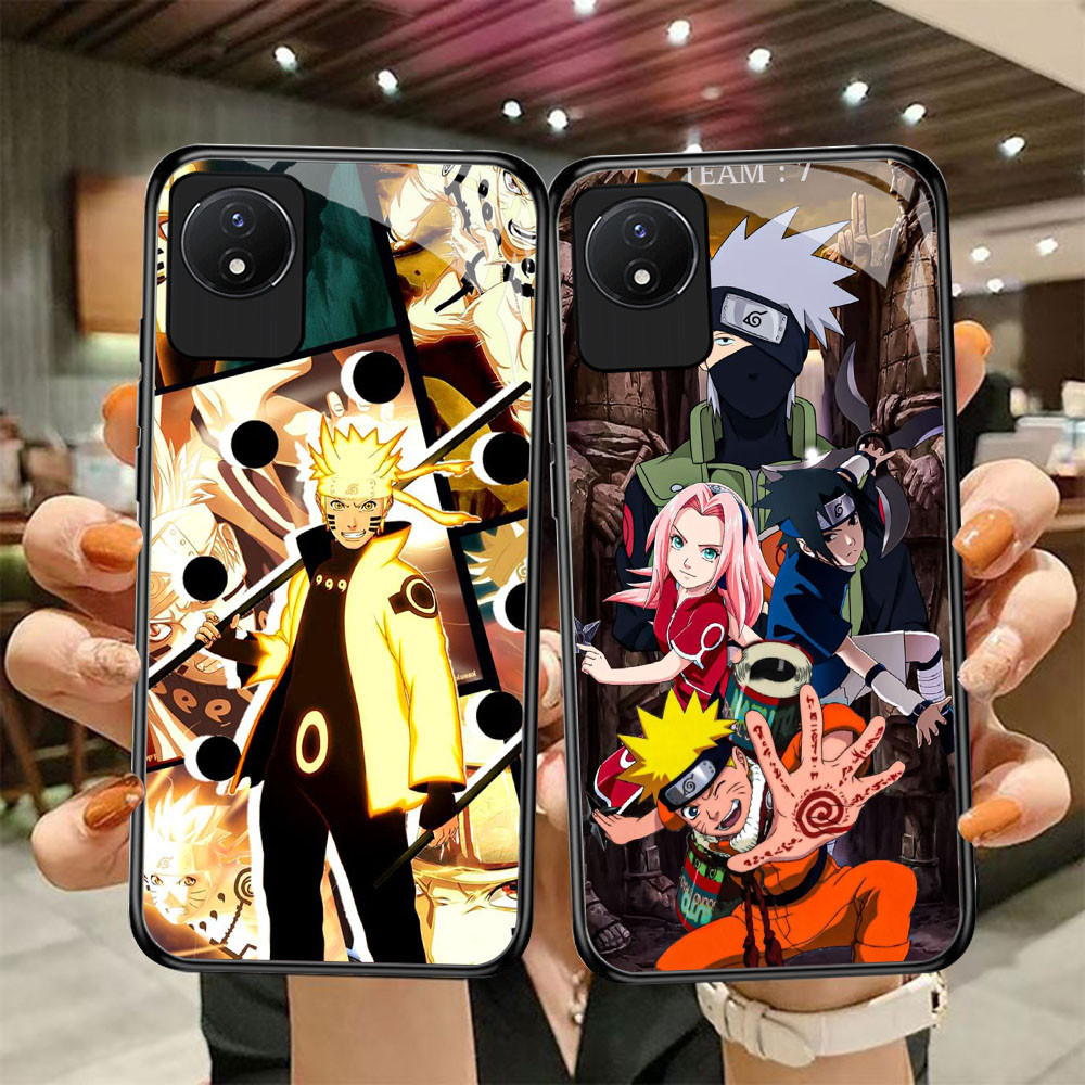 DF-89 Naruto Anime TPU HD Glass Casing สําหรับ VIVO Y02 Y02A Y02T Y66 Y81i V19 Y67 Y81 V17 Y81S V5 L