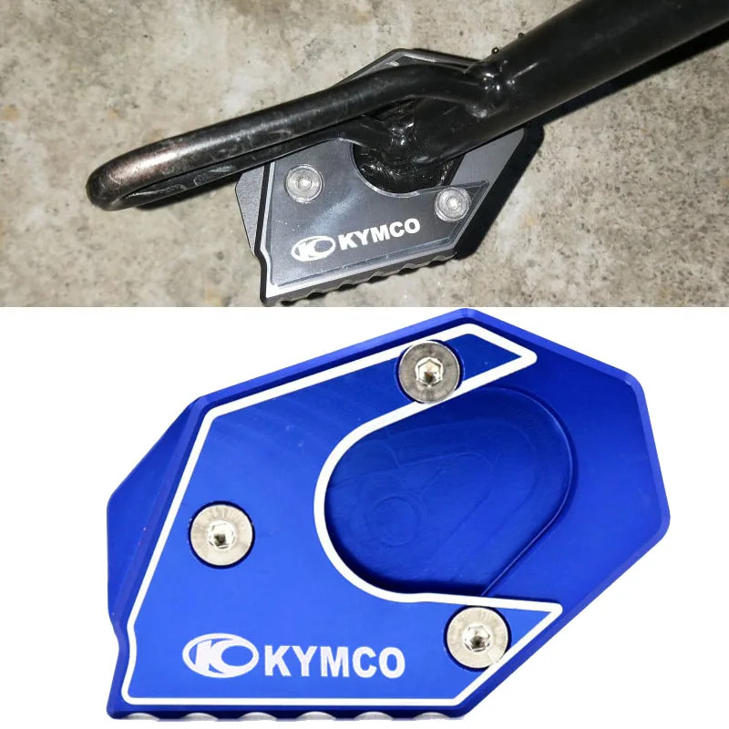 รถจักรยานยนต์ Kickstand ขาตั้ง Extension Pad แผ่นขยายสําหรับ KYMCO Xciting 250 300 400 Xciting250 Xc