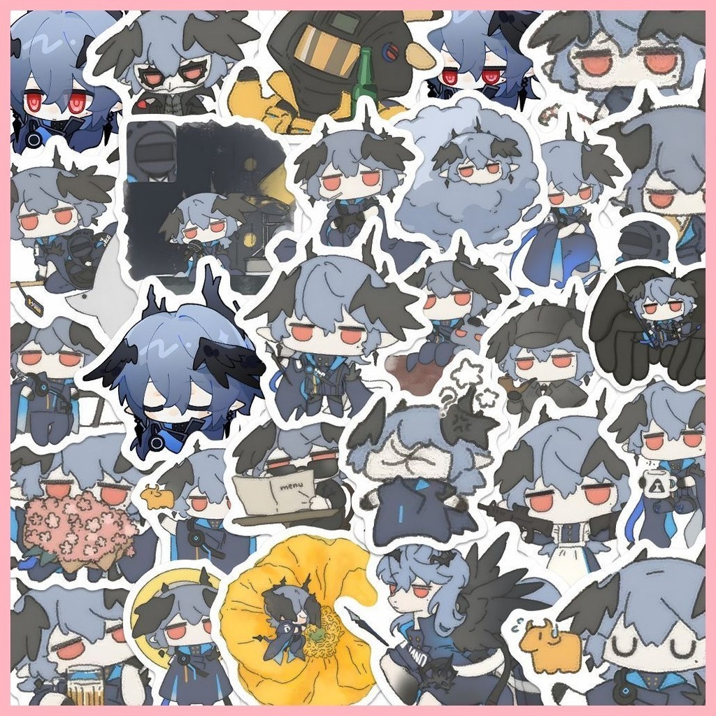 [GUYN] สติ๊กเกอร์ Arknights (54 แผ่น) โลโก้ขายร้อนน่ารักน่ารัก Pulp โลโก้สติกเกอร์ ins Creative Tomo