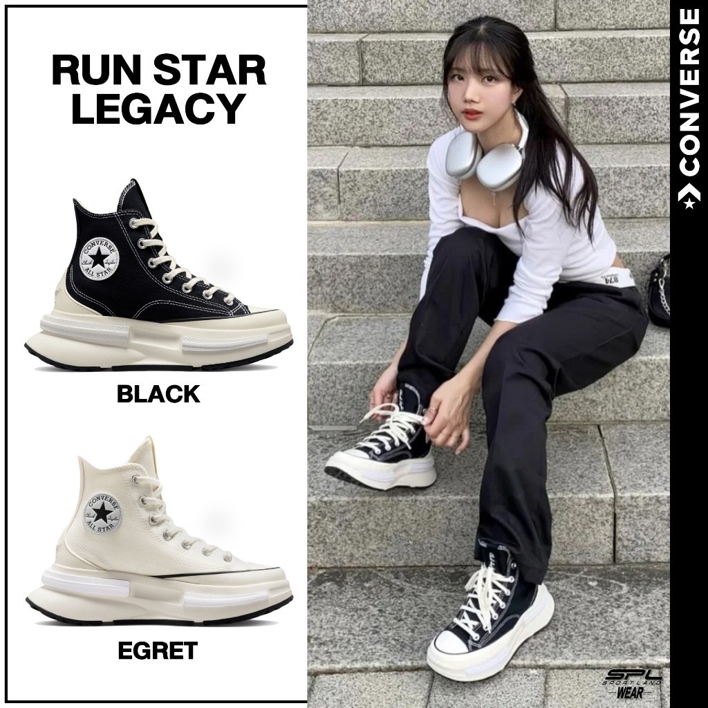 ฟิกเกอร์ Converse Collection คอนเวิร์ส รองเท้าผ้าใบ UX Run Star Legacy HI A05137CS3BKXX / A00869CF2