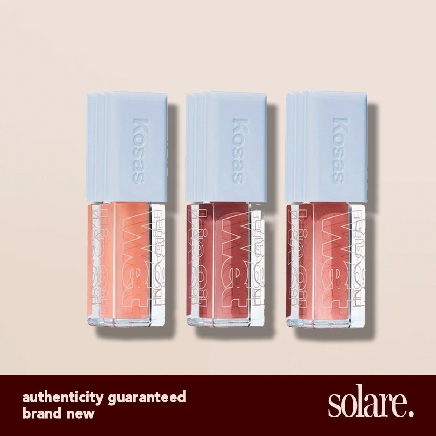 Kosas Wet Lip Oil Gloss ( บนมือ ) รวมเฉดสีใหม ่