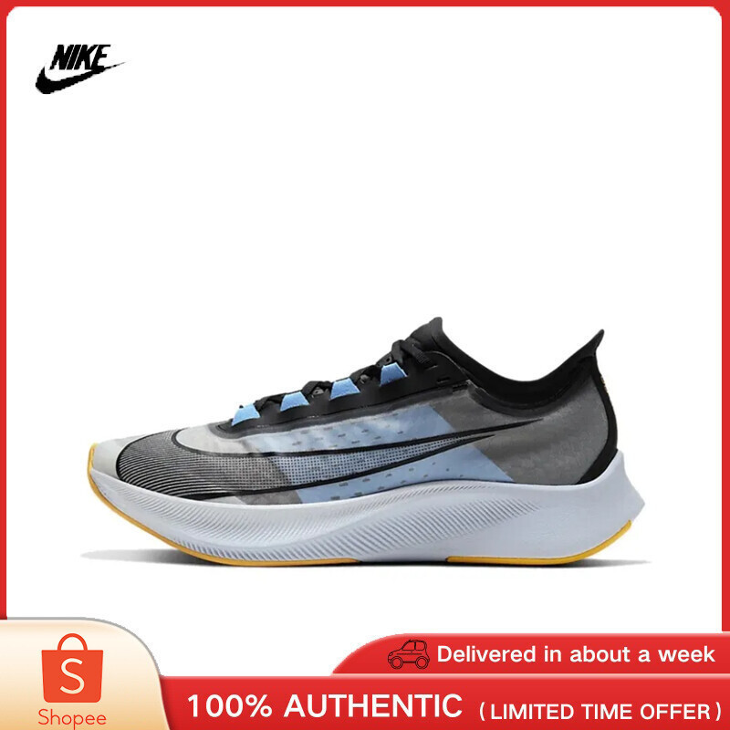 Nike  Zoom Fly 3 Black Blue " RUNNING SHOES AT8240 102 100% AUTHENTIC - SPECIAL SALES