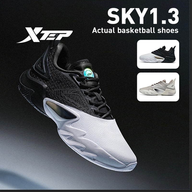 ฟิกเกอร์ Xtep Sky1.3 รองเท้าบาสเก็ตบอล Tough Wed Tec Upper ACE Supercritical Cushioning สวมใส่ยางเร