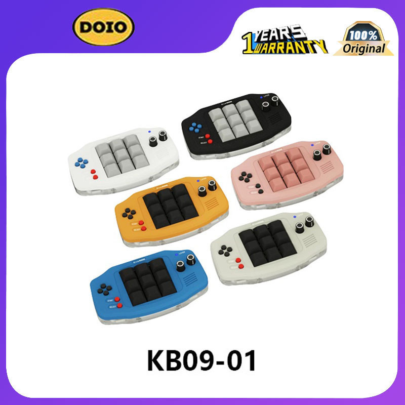 Doio คีย์บอร์ด 9 คีย์ GBA RGB รองรับ VIA QMK KB09-01