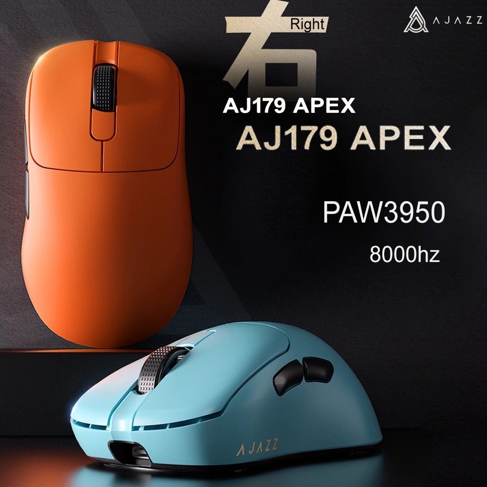 -LW- Ajazz AJ179APEX เมาส์สําหรับเล่นเกมไร้สาย PAW3950 1K+8K Return Rate