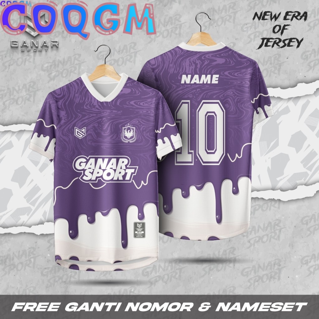 Coqgm - Jersey Custom ชื่อเสื้อฟุตบอลหญิง Retro เสื้อขนาดใหญ่ผู้หญิงกีฬาเสื้อยืด Baju T เสื้อมีให้เลือกหลายสี Hot Trends 2024