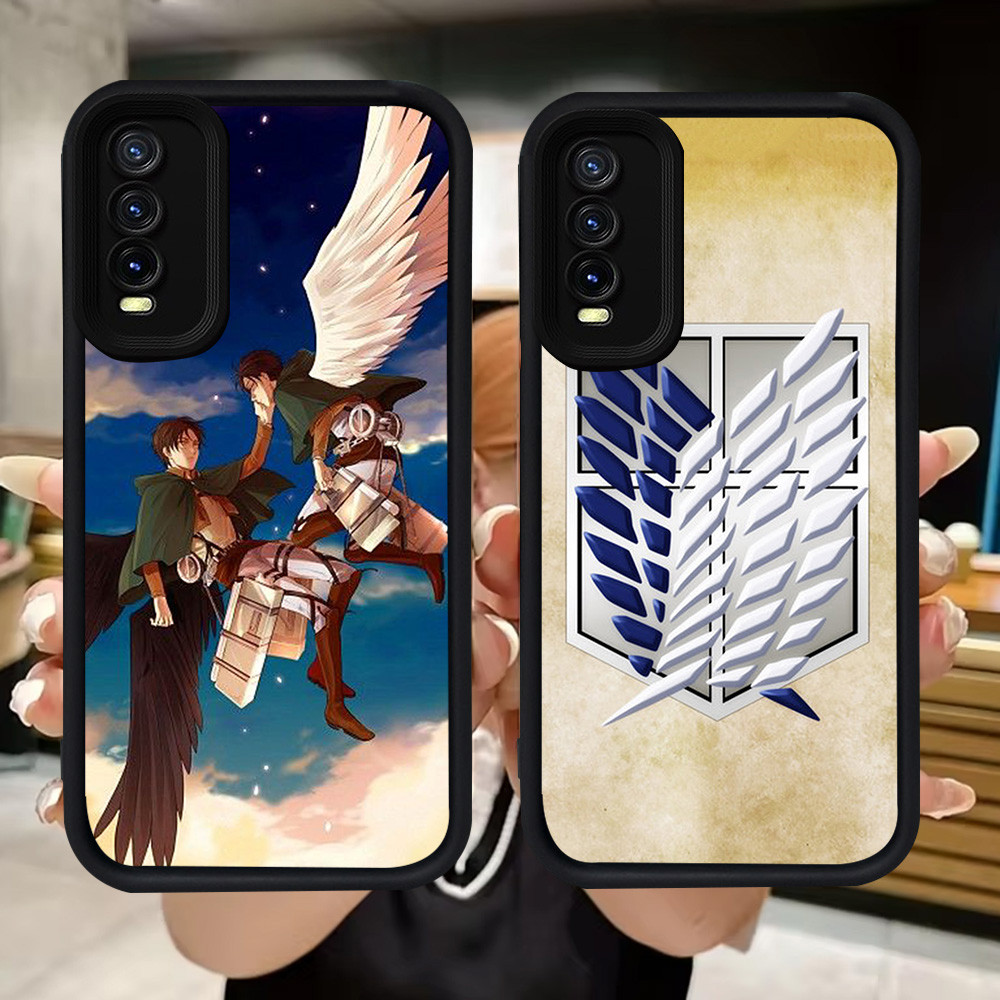 Q49 Attack on Titan soft Casing สําหรับ VIVO Y12s Y11s Y400 Y20 Y66 Y20s V15 Y20i S1 Pro Y83 V17 V19