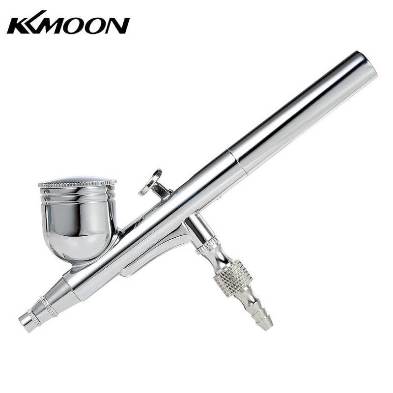 ❤ Kkmoon มืออาชีพร้อนขายแรงโน้มถ่วงฟีคู่ทำงาน Airbrush สำหรับศิลปะจิตรกรรมเล็บสเปรย์รุ่น Air B