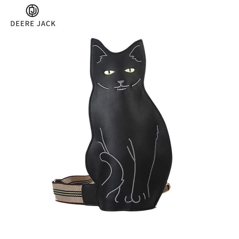 Jack Deere Women's Shoulder Fashion Cute Cat Crossbody Women's Chest Korean Version