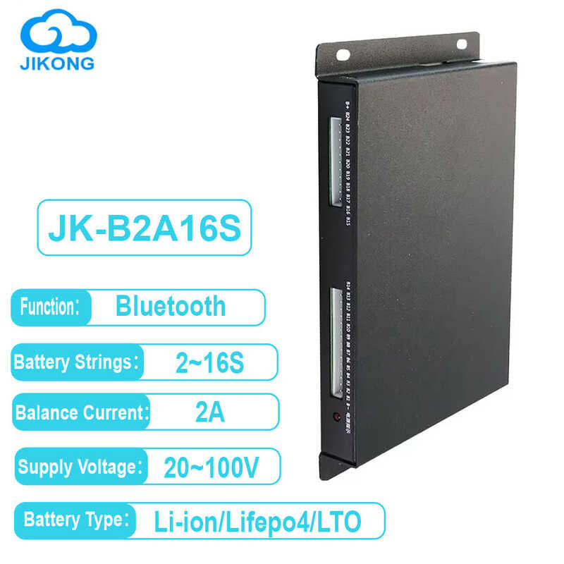 ❤ JK Jk-B2a16s ควอไลเซอร์ BMS อัจฉริยะ8s-16S 2A ซูเปอร์คาปาซิเตอร์แอคทีฟแบตเตอรี่บาลานเซอร์บลูท