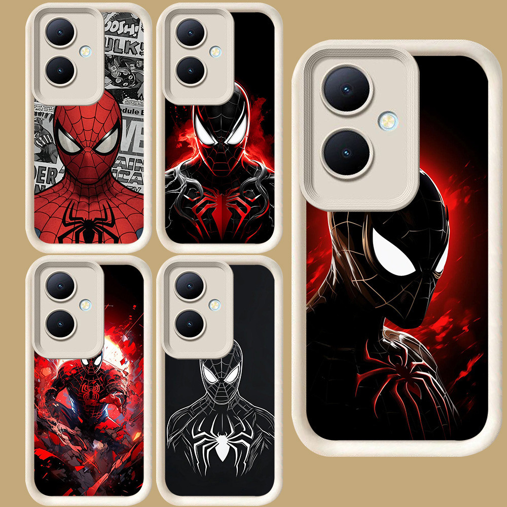 R28 เคส Spider-man สําหรับ OPPO Reno 11 10 8T 13F 11F Pro 5G สีขาว