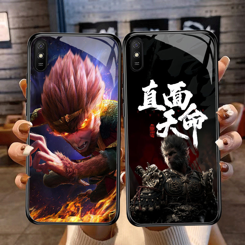 DF-10 Black Myth Wukong TPU HD Glass Casing สําหรับ Xiaomi Redmi 9A 9i 7 หมายเหตุ 7 Pro