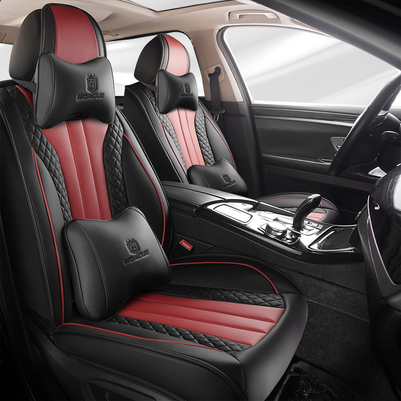 Universal Fit รถที่นั่งครอบคลุม PU หนังที่นั่งด้านหน้า + เบาะหลัง Made สําหรับ F30 E92 ACCORD Mazda 