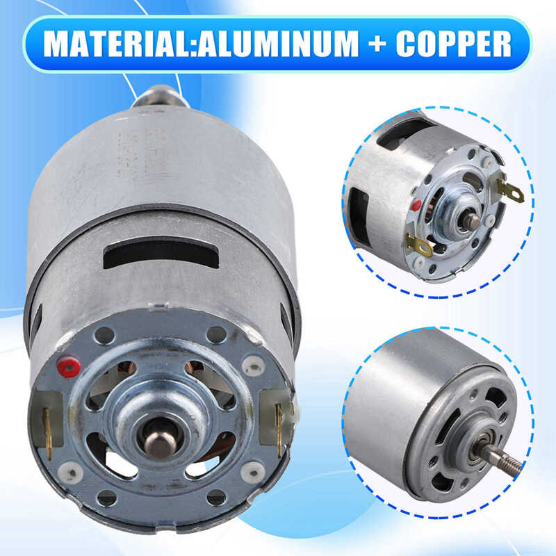 ❤ 21V Dual Bearing 775 Lithium Battery Lawn Mower Motor For Efficient Weed Cutting & Trimming