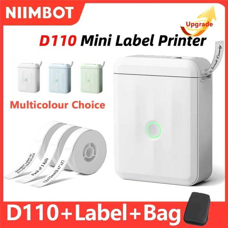 Niimbot D110 Mini Portable Thermal Upgrade Self-Adhesive Sticker Printer For StickersLbel hine Multi