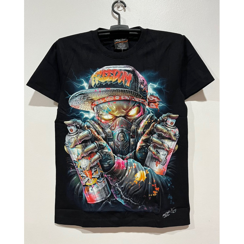 [COD] 4D FREEDOM GLOW IN THE DARK ROCK CHANG BRAND THAILAND TSHIRT