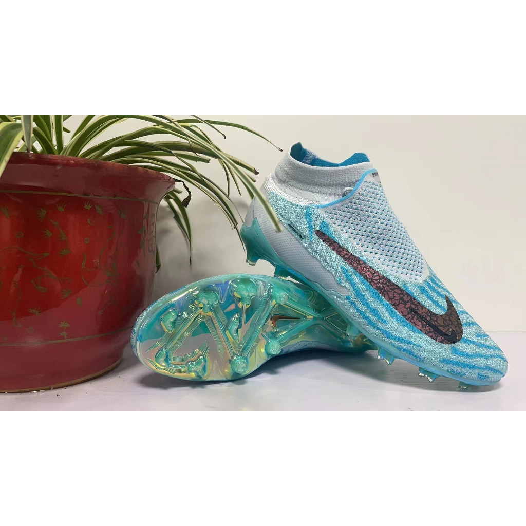 รองเท้าฟุตบอลเด็ก nike Phantom GT2 GX elite FG รองเท้าฟุตบอลเด็กถักรองเท้าฟุตบอล unisex รองเท้าฟุตบอลกันน้ํา