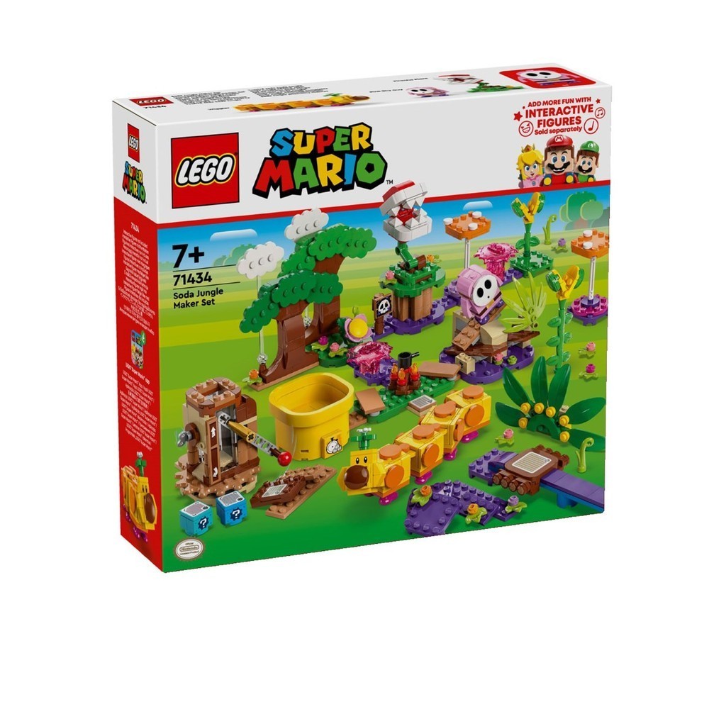 LEGO 71434 Super Mario Soda Jungle Maker Set ชุดของเล่นก่อสร้าง (598 ชิ้น)