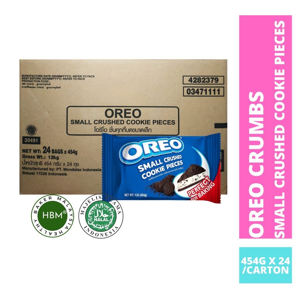 Oreo Crumb / Crunch 454GM x 24PKT/Carton / Oreo Small Crushed Cookie Pieces / Oreo Biscuit Crumbles