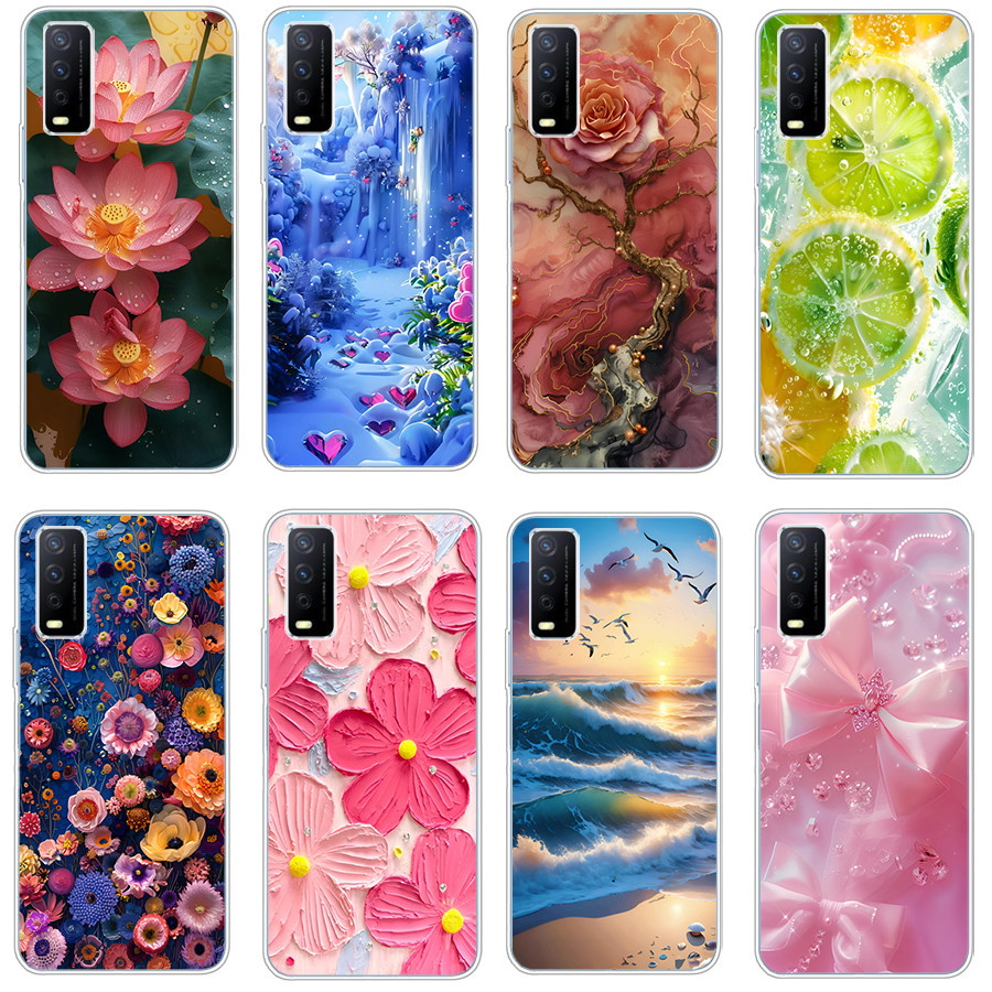 เคสสําหรับ vivo Y12S/Y12A/Y20/Y20i/Y20S/Y11S Soft Case TPU พิมพ์ฝาครอบโทรศัพท์