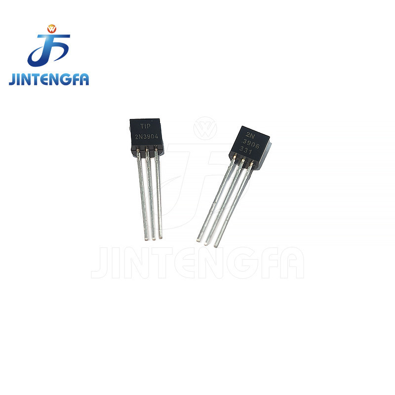 100 ชิ้น/ล็อต triode 2N3904 2N3906 TO92 3904 3906 ทรานซิสเตอร์ในสาย PNP NPN ใหม่ 3904 3906 TO-92
