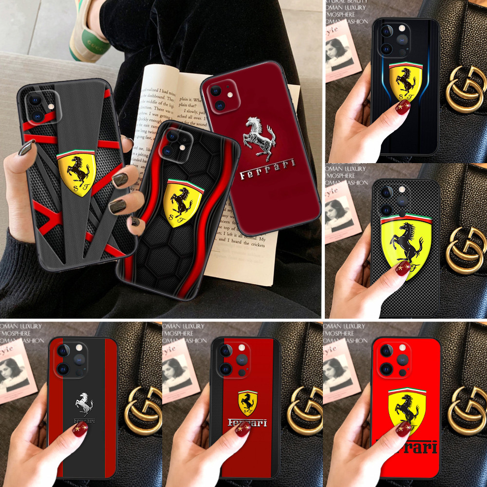 สําหรับrealme 2 A5 3 Pro Q 5 5i 5s 6 6i 7 4G 7i 8 5G 8S soft Case F236 Ferrariโลโก้