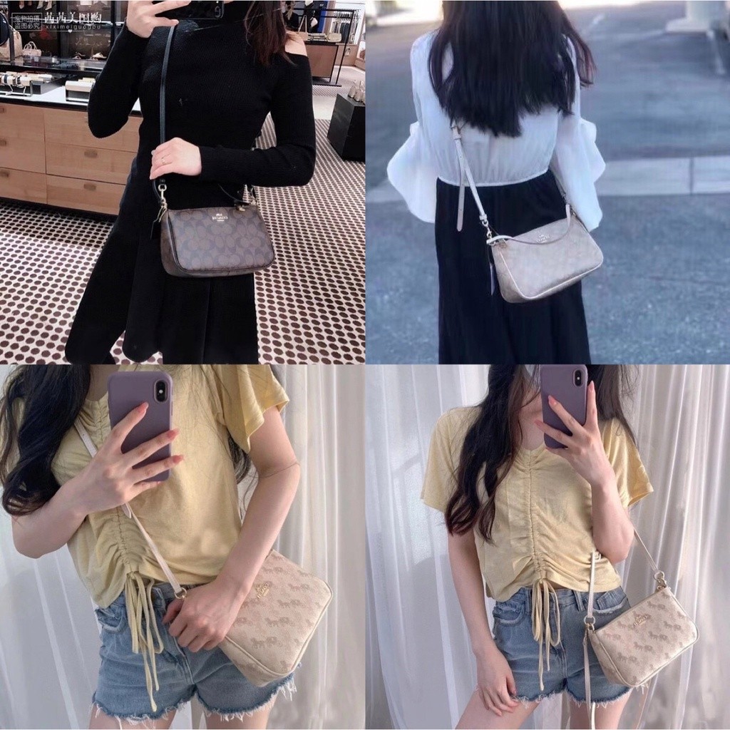 ♞กระเป๋า Coach แท้ underarm bag F36674 crossbody bag QWA