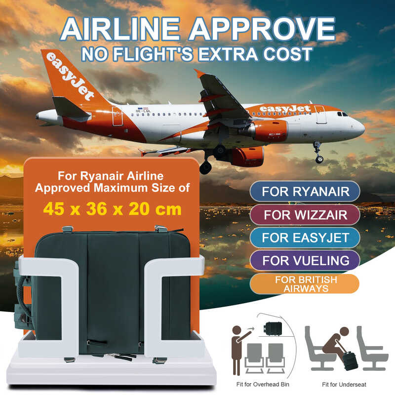 กระเป๋าเป้สะพายหลัง 041 Easyjet Cabin 45X36x20,40X20x25 Ryanair Carry-On