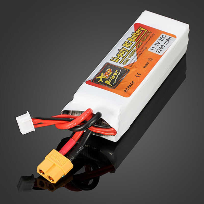 3S 6E7 11.1V Lipo แบตเตอรี่2200 Mah 25C สำหรับเครื่องบิน RC Quadrotor