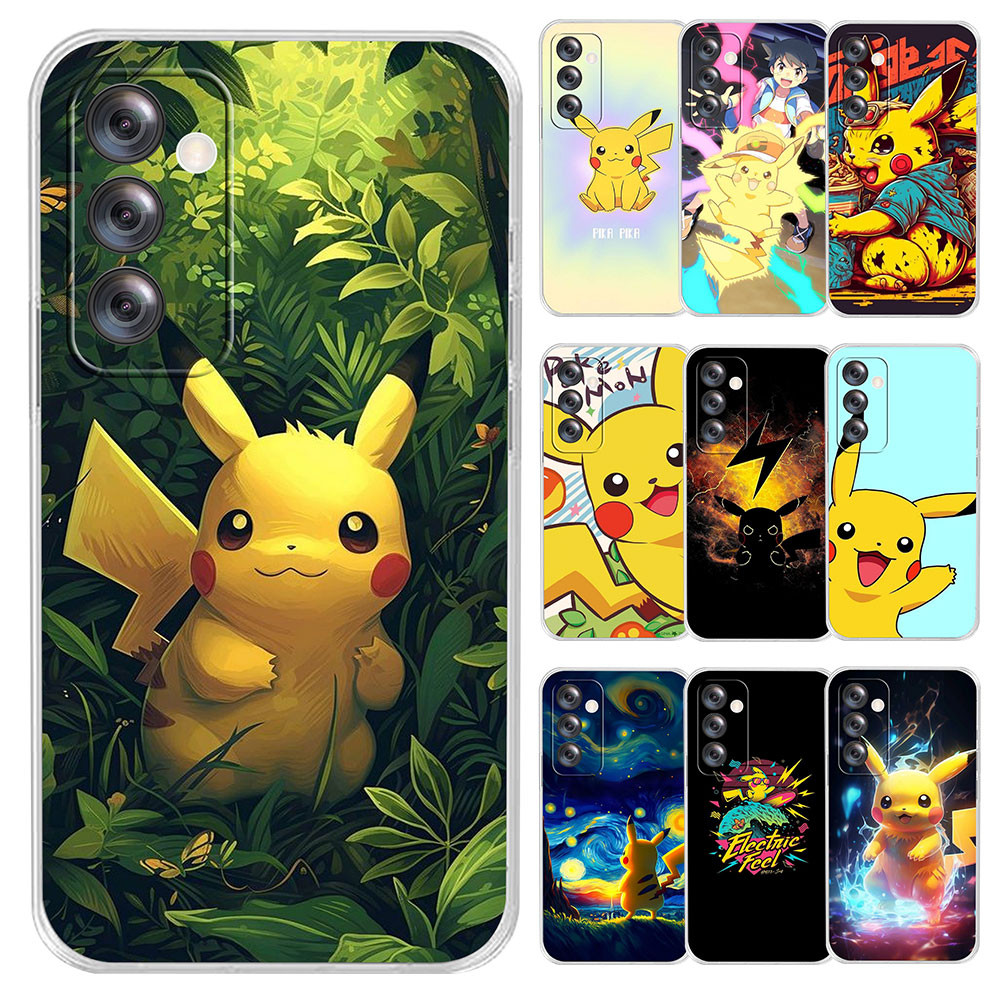 เคสใส OPPO F5 A73 2017 F7 F9 F11 Pro Reno 8T 2 2F 2Z 3 4 4G 9K1S Pikachu ซิลิโคนฝาครอบโทรศัพท์