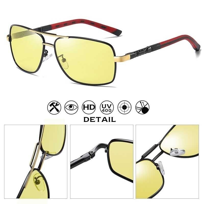{hot}  Brand Design Fashion Eyewear Photochromic Polarized Sunglasses Men Day Night Vision S