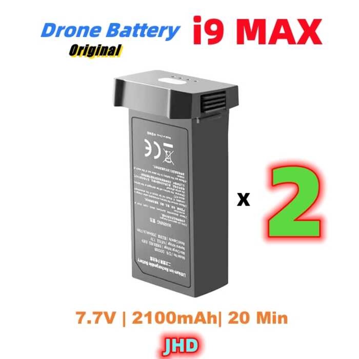 Δ JHD ขายส่ง I9 MAX Drone อุปกรณ์เสริมแบตเตอรี่เดิม 7.7V 2100Mah
