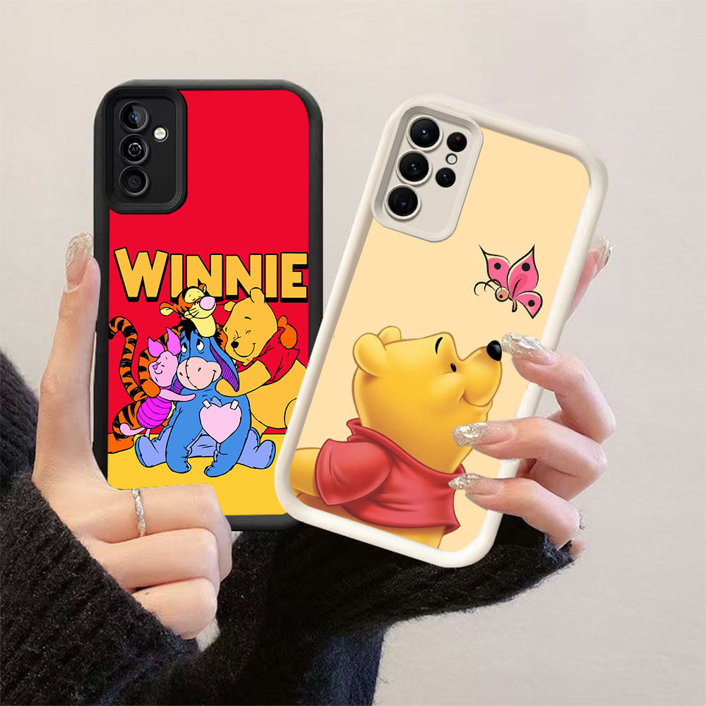 YZ-82Winnie the Pooh Cool Casing สําหรับ Samsung A54 FE M15 S24 S25 A55 S21 A26 Ultra 5G