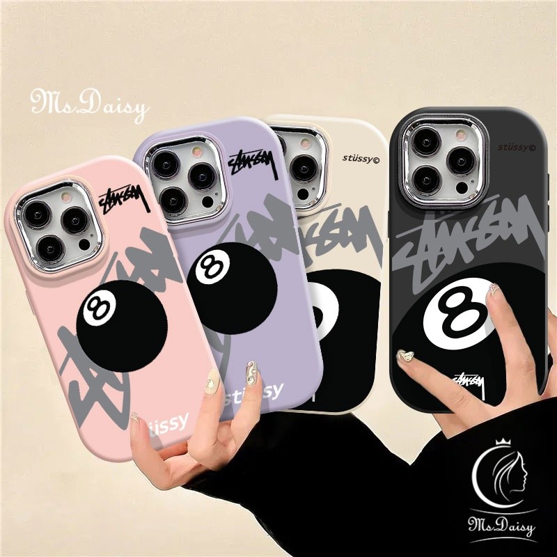 อินเทรนด์บิลเลียดสีดํา No.8 ซิลิโคนเคสโทรศัพท์สําหรับ VIVO Y11 Y12 Y15 Y17 Y15S Y15A Y16 Y17S Y18 Y1