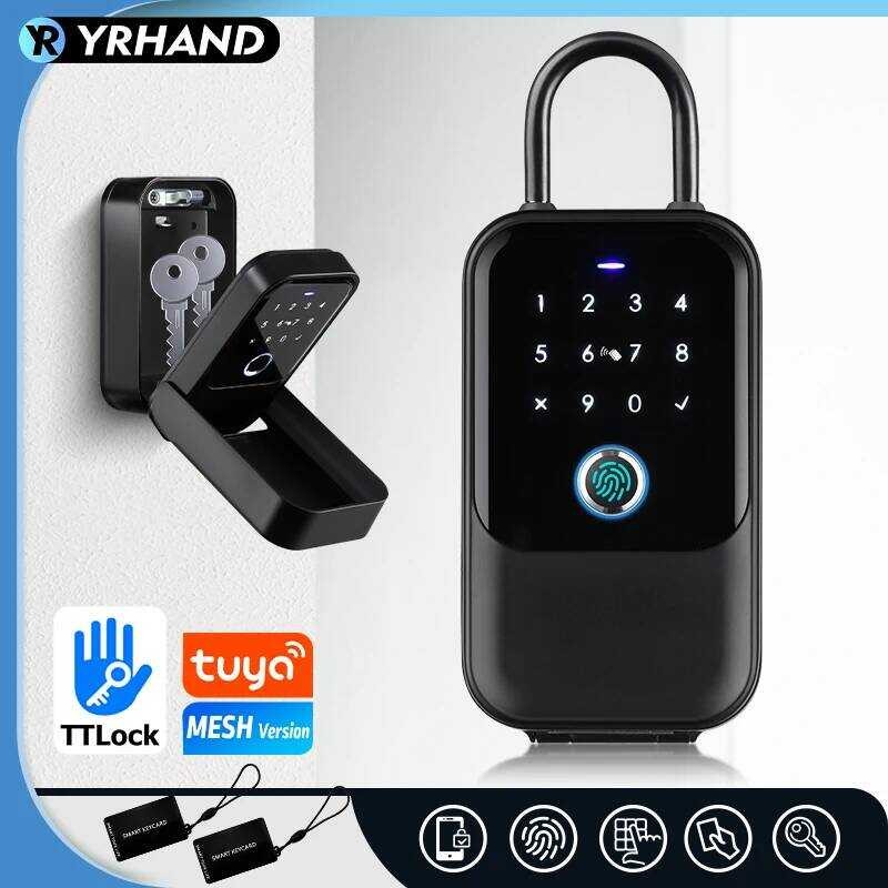 TTlock Smartkey ล็อคกล่องไร้สายความปลอดภัยอิเล็กทรอนิกส์พร้อมแอพรหัสดิจิตอลควบคุมบลูทูธ Smartlock สํ