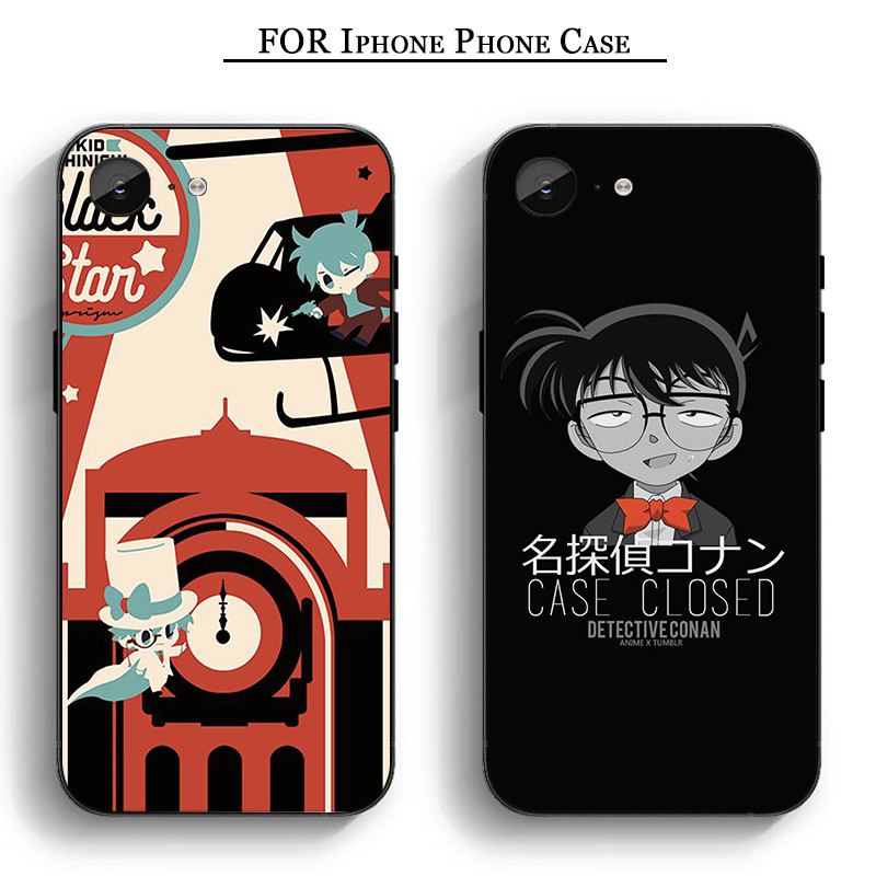 CU65 Detective Conan BB iPhone 11 12 Pro Max Mini 6 7 8 Plus Plus 6S X XS Max XR SE Soft Case