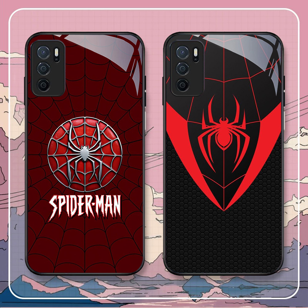 NA-83 Spider-Man HD Softcase Glossy Glass สําหรับ OPPO A16 A16S A54S A95 A74 F19 F19S Reno 6 Lite