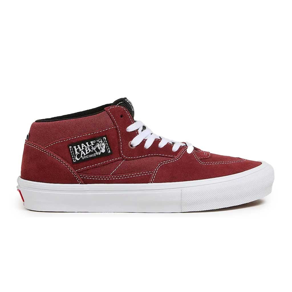 ♞,♘Vans Skate Half Cab Burgundy/White 2025
