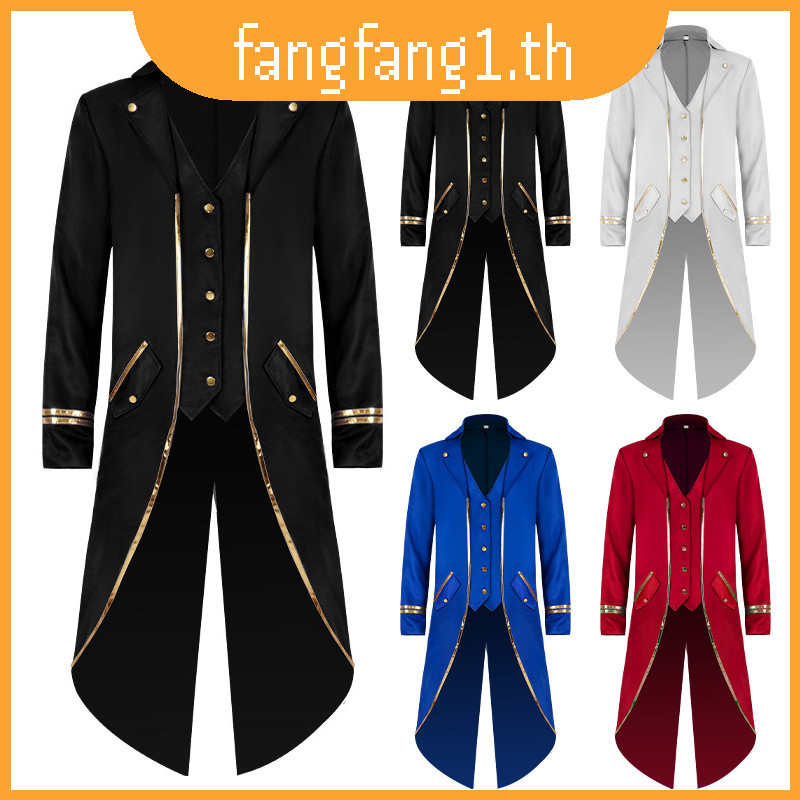 Victorian Gothic Splendid Coat Prince Medieval สําหรับ