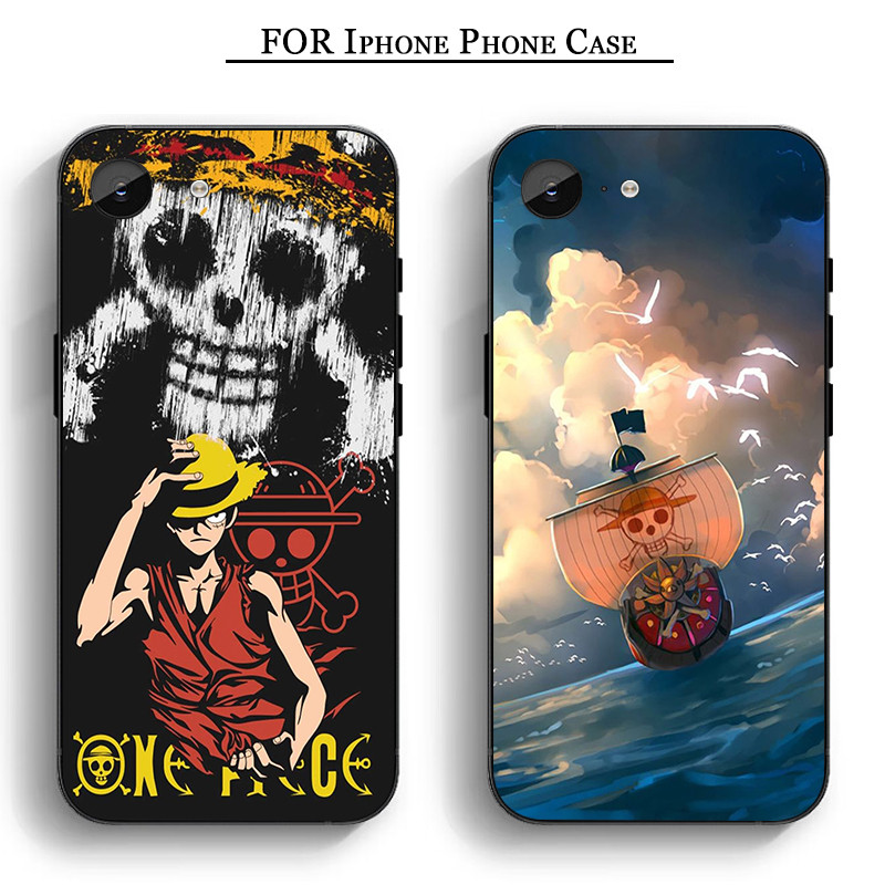 LH209 ONE PIECE Luffy iPhone 11 12 Pro Max Mini 6 7 8 Plus Plus 6S X XS Max XR SE Soft Case