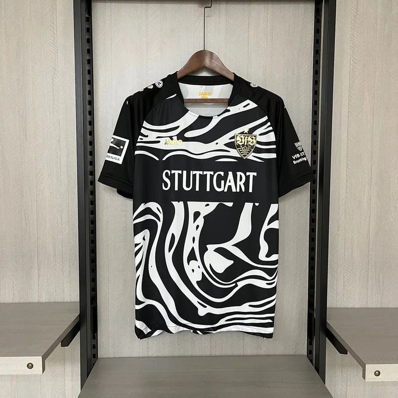 2025 ฤดูร้อนใหม่เสื้อผ้าผู้ชายกีฬาเสื้อยืดฟุตบอล VfB Stuttgart Jersey