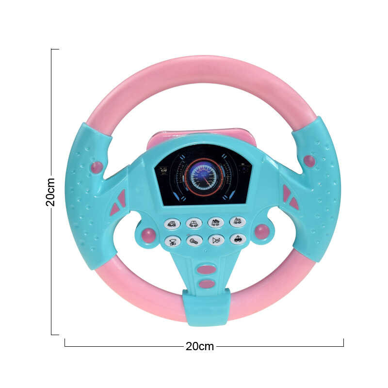 Copilot ของเล่นพวงมาลัยไฟฟ้าจำลองเสียงเด็กอ่อนการศึกษ