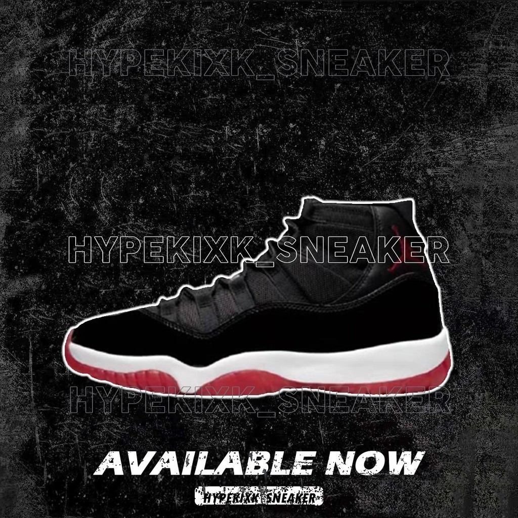 ฟิกเกอร์ Hypekixk UA Jordan 11 Retro Playoffs Bred (2019) 378037-061รองเท้าผ้าใบรองเท้า 7mzt