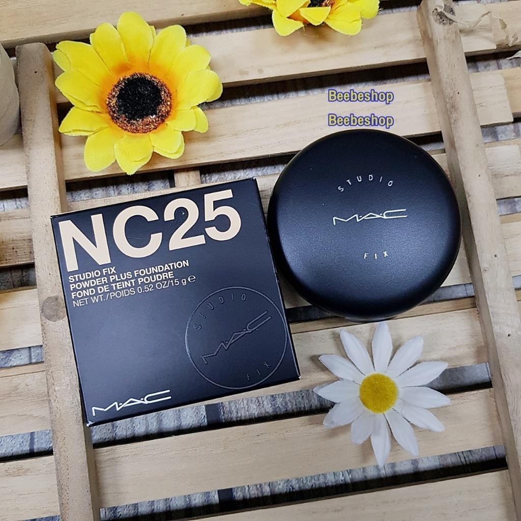 ,แป้งผสมรองพื้น MAC Studio Fix Powder Plus Foundation 15g เลือกได้เลยจ้า NC20 NC25 NC30 NC35