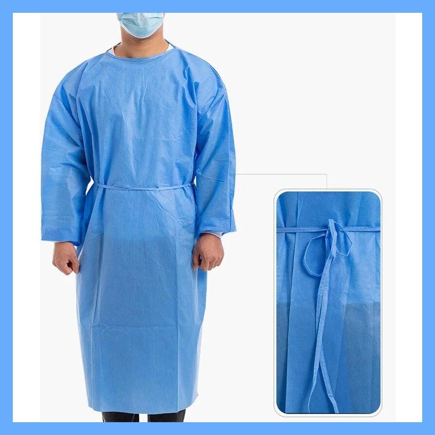 AA Disposable Non-Woven Protective hazardous Clothes Thick Work Isolation Clothing Gown Dental Anti